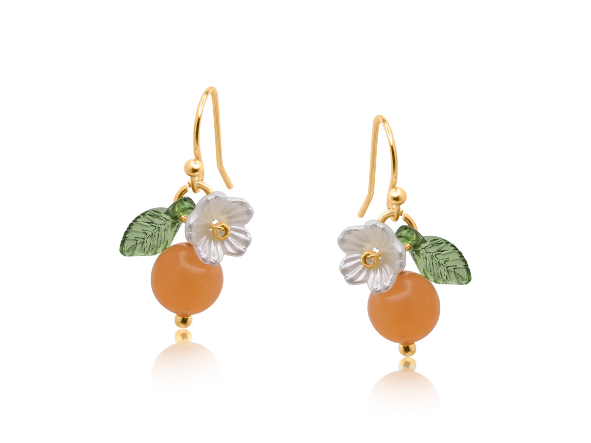 Marina Tangerine Fruits Drop Earrings