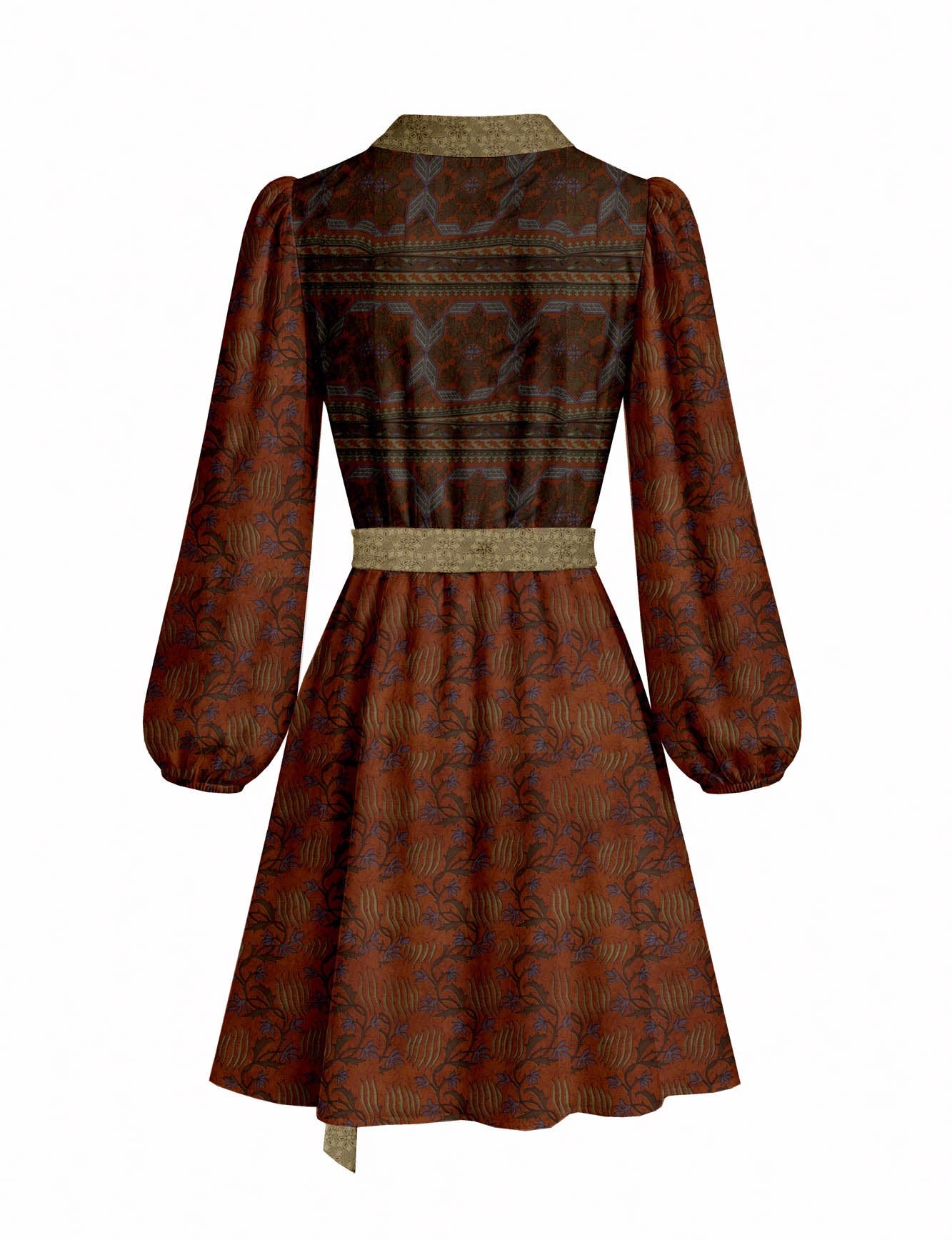 One Of A Kind Recyled Wrap Mini Dress #L10