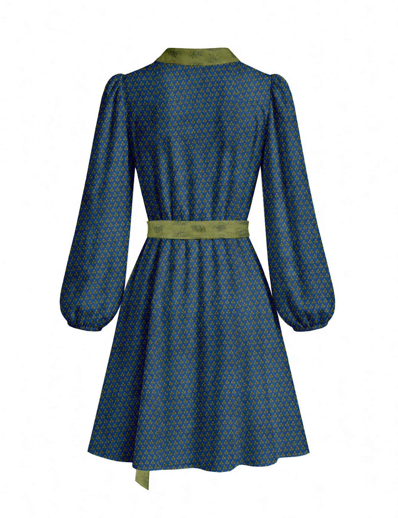 One Of A Kind Recyled Wrap Mini Dress #M1