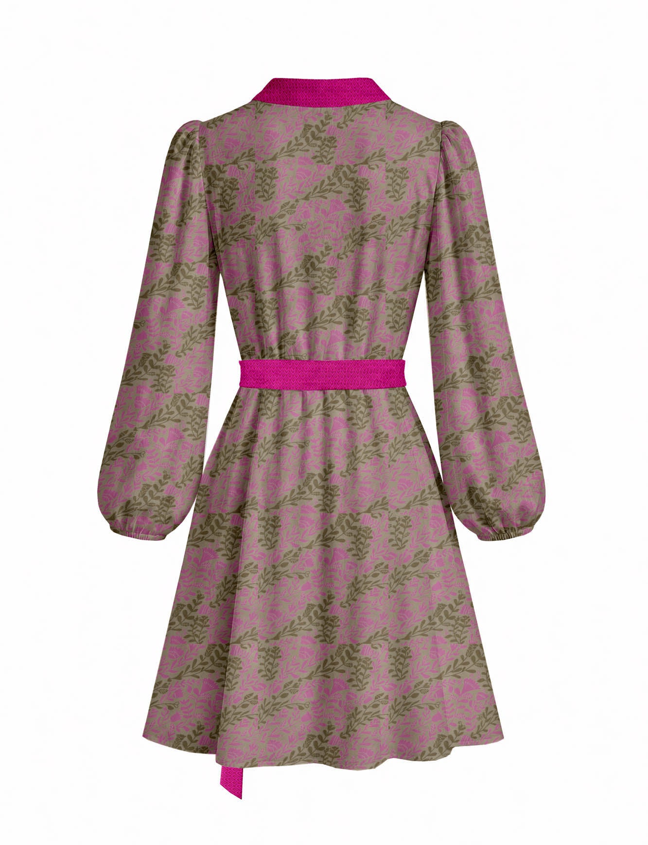 One Of A Kind Recyled Wrap Mini Dress #M23