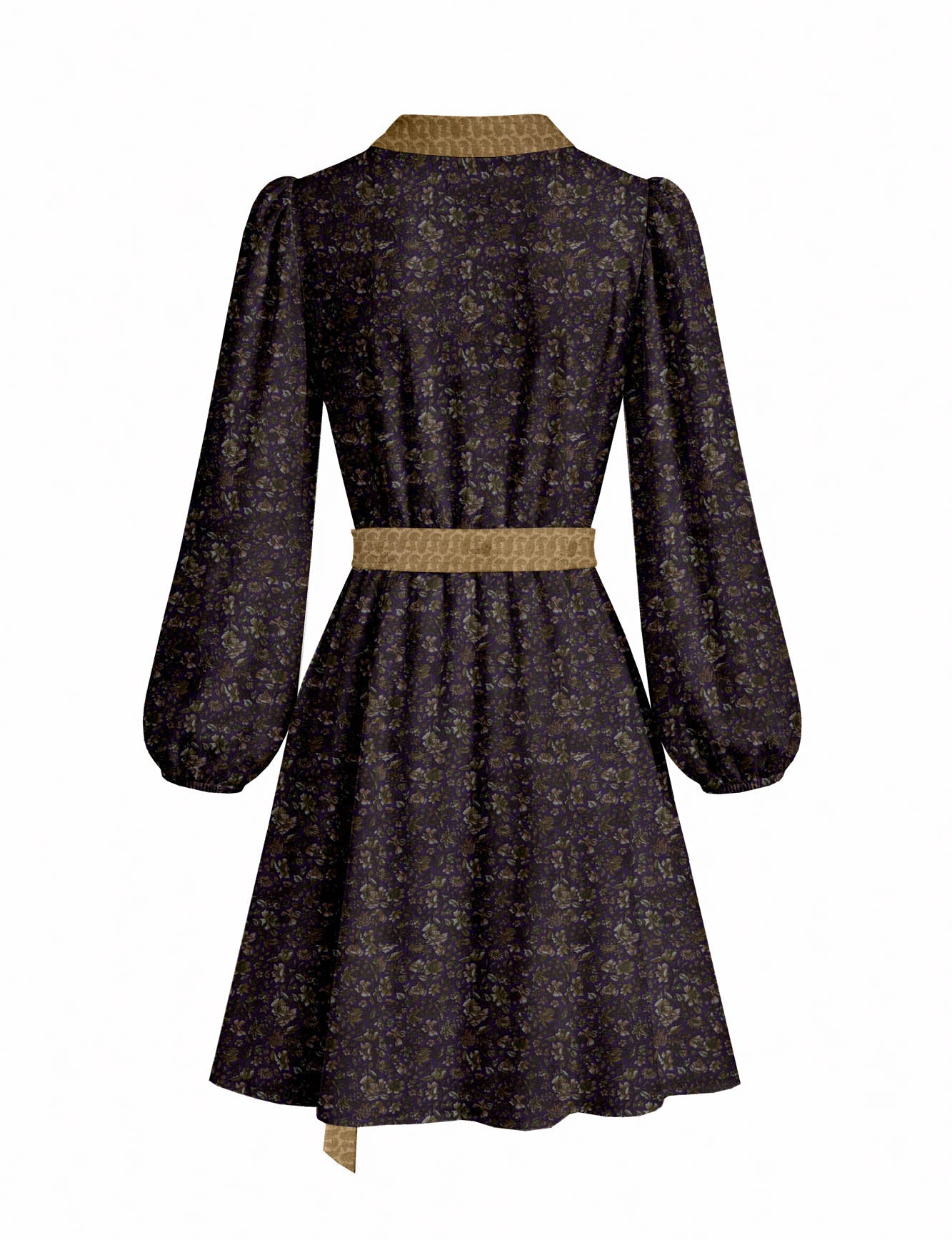 One Of A Kind Recyled Wrap Mini Dress #M25