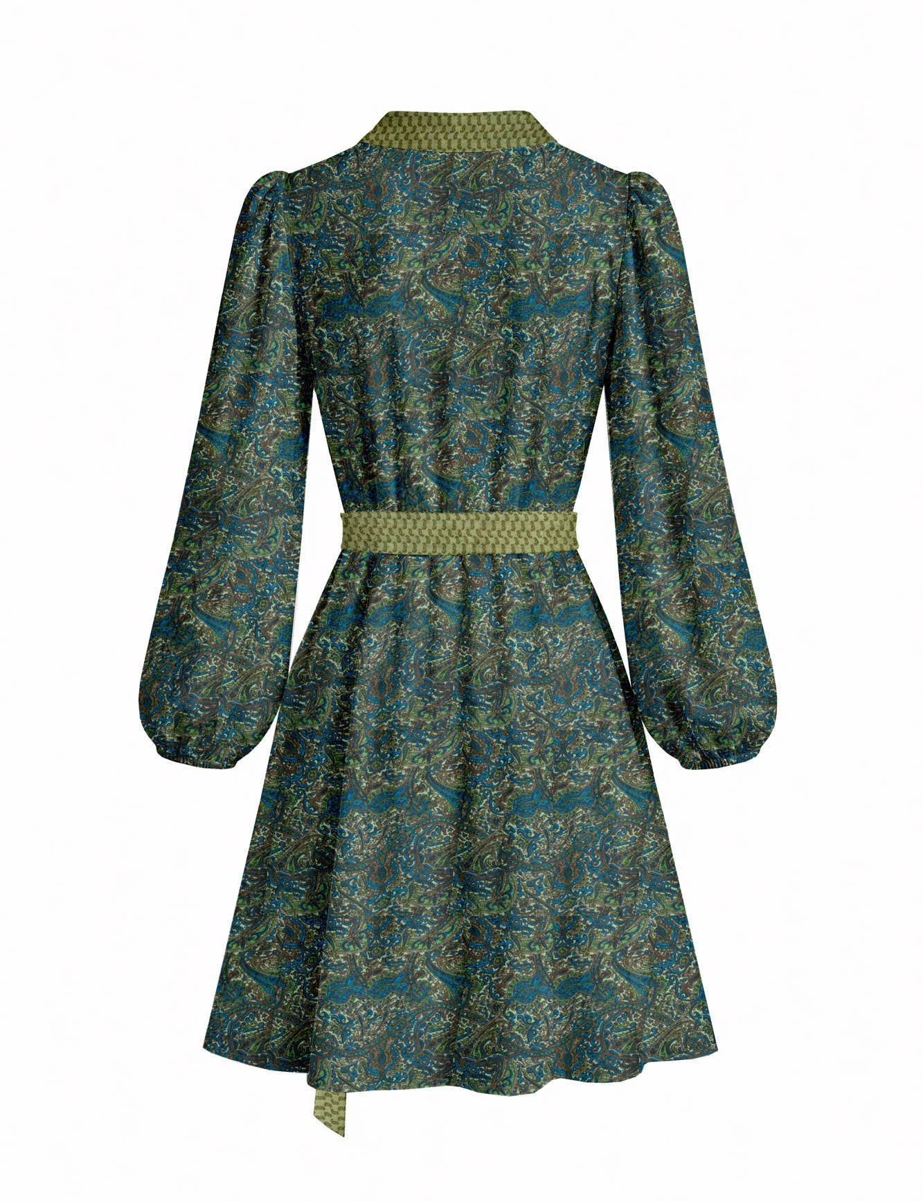 One Of A Kind Recyled Wrap Mini Dress #M26