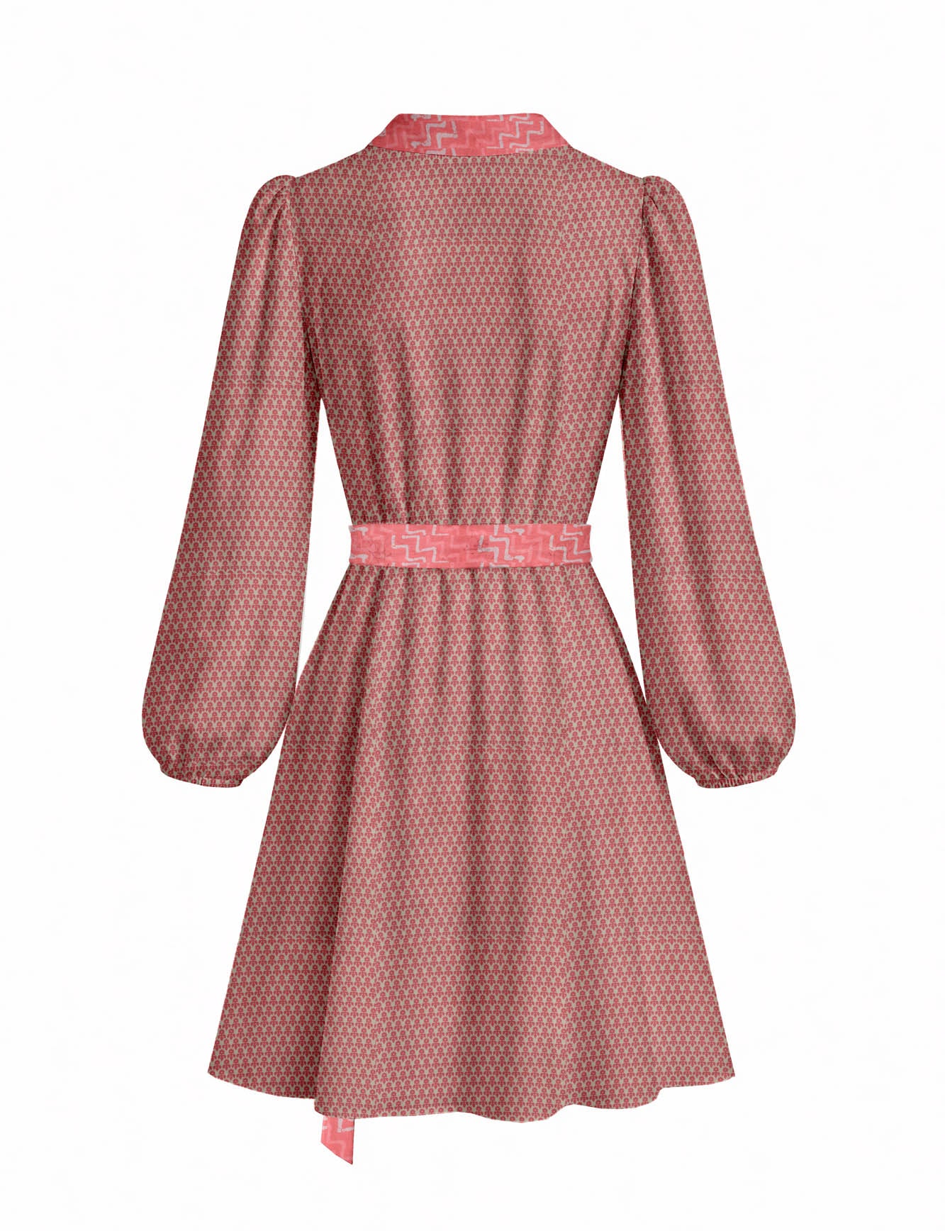 One Of A Kind Recyled Wrap Mini Dress #S1