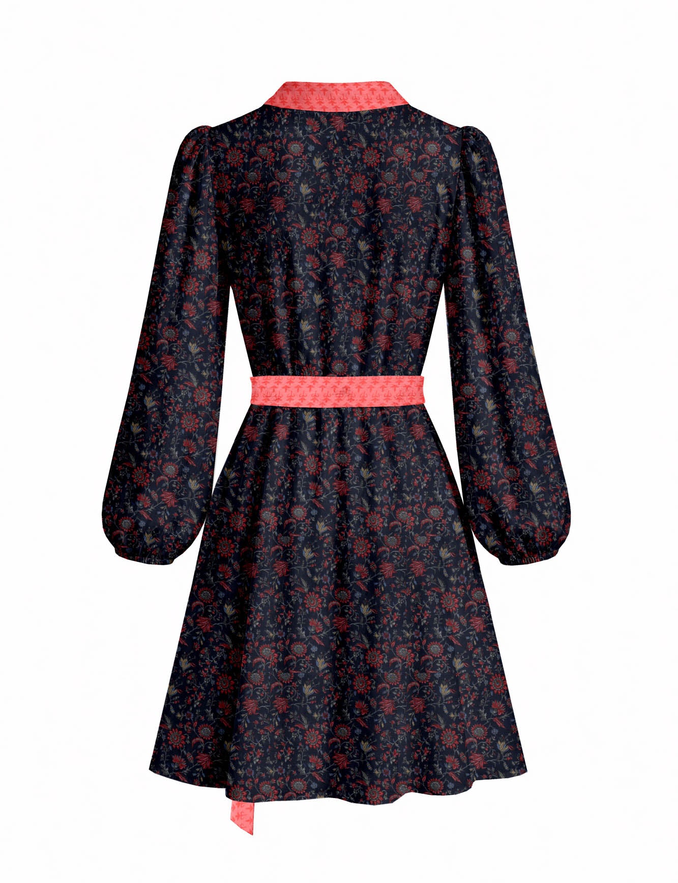 One Of A Kind Recyled Wrap Mini Dress #S2