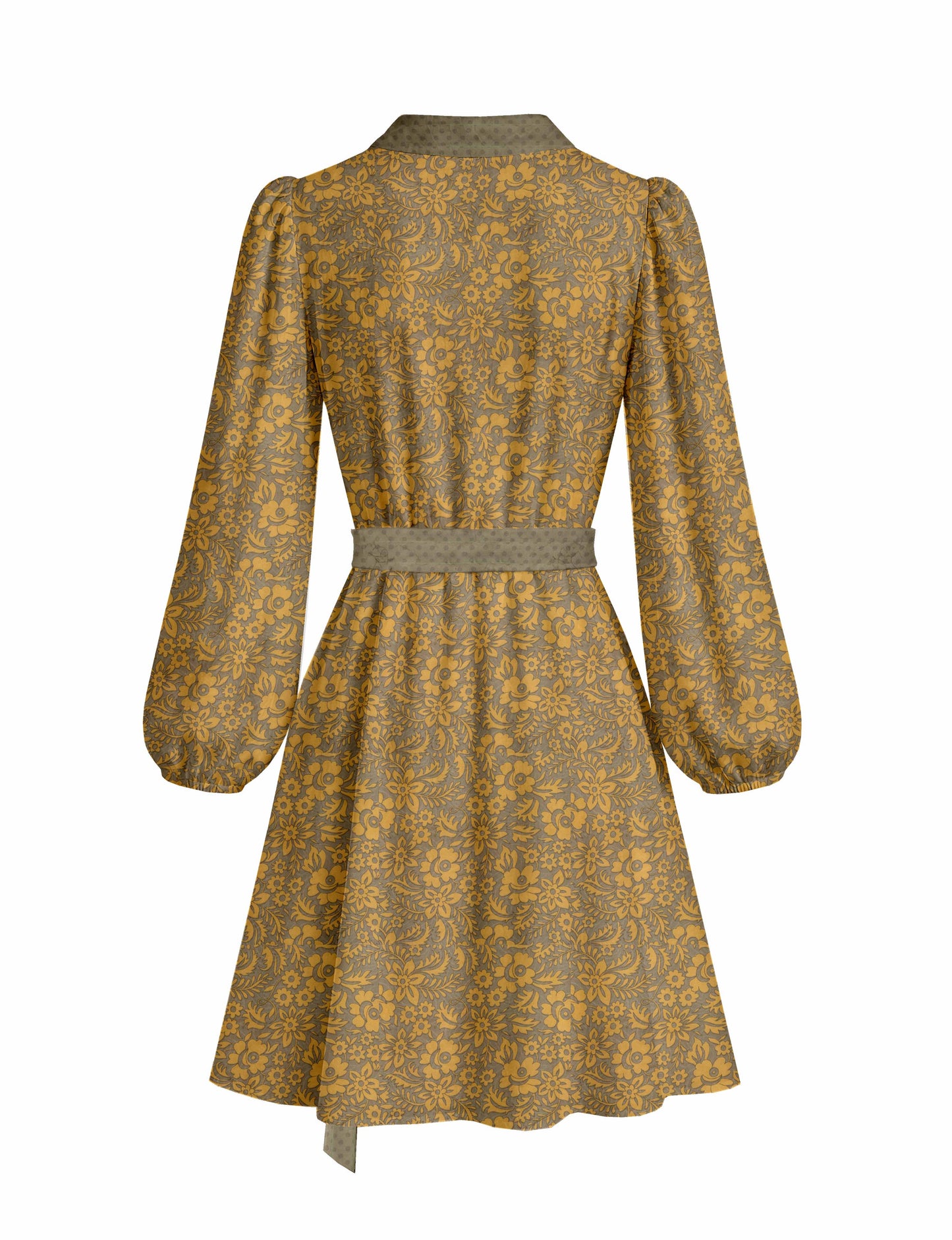 One Of A Kind Recyled Wrap Mini Dress #S7