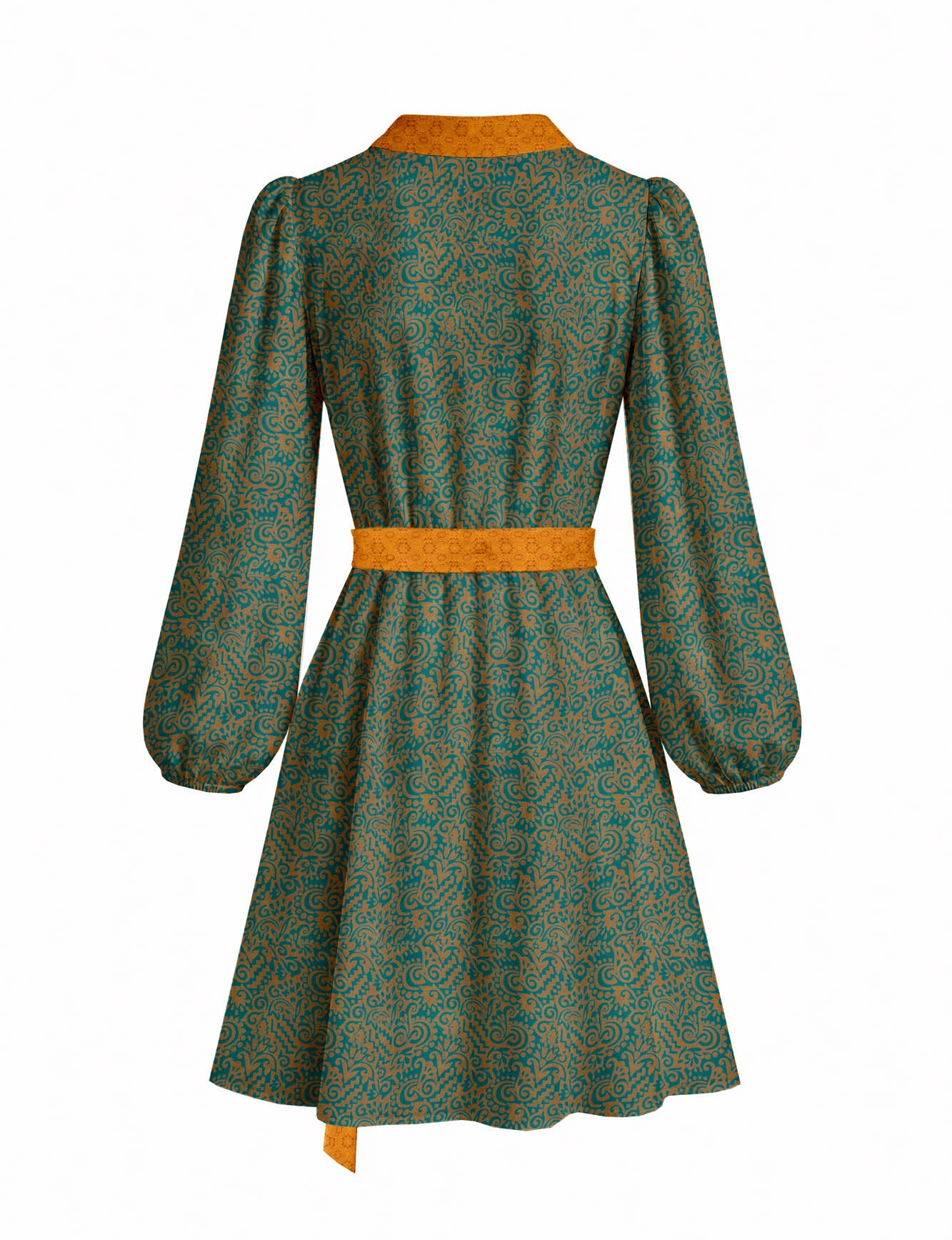 One Of A Kind Recyled Wrap Mini Dress #S9