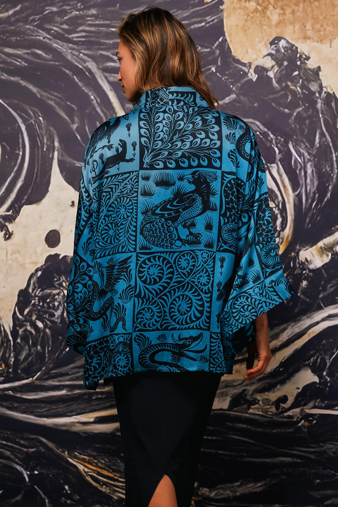 Unleashing the Magic: How William De Morgan's Fabulous Beast Tiles Inspired Our Kimono Print Design