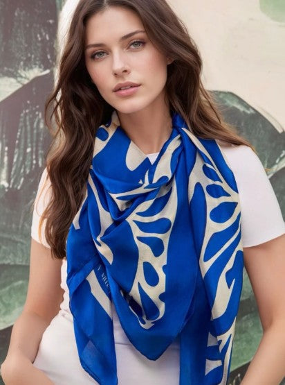 How to style a square silk scarf