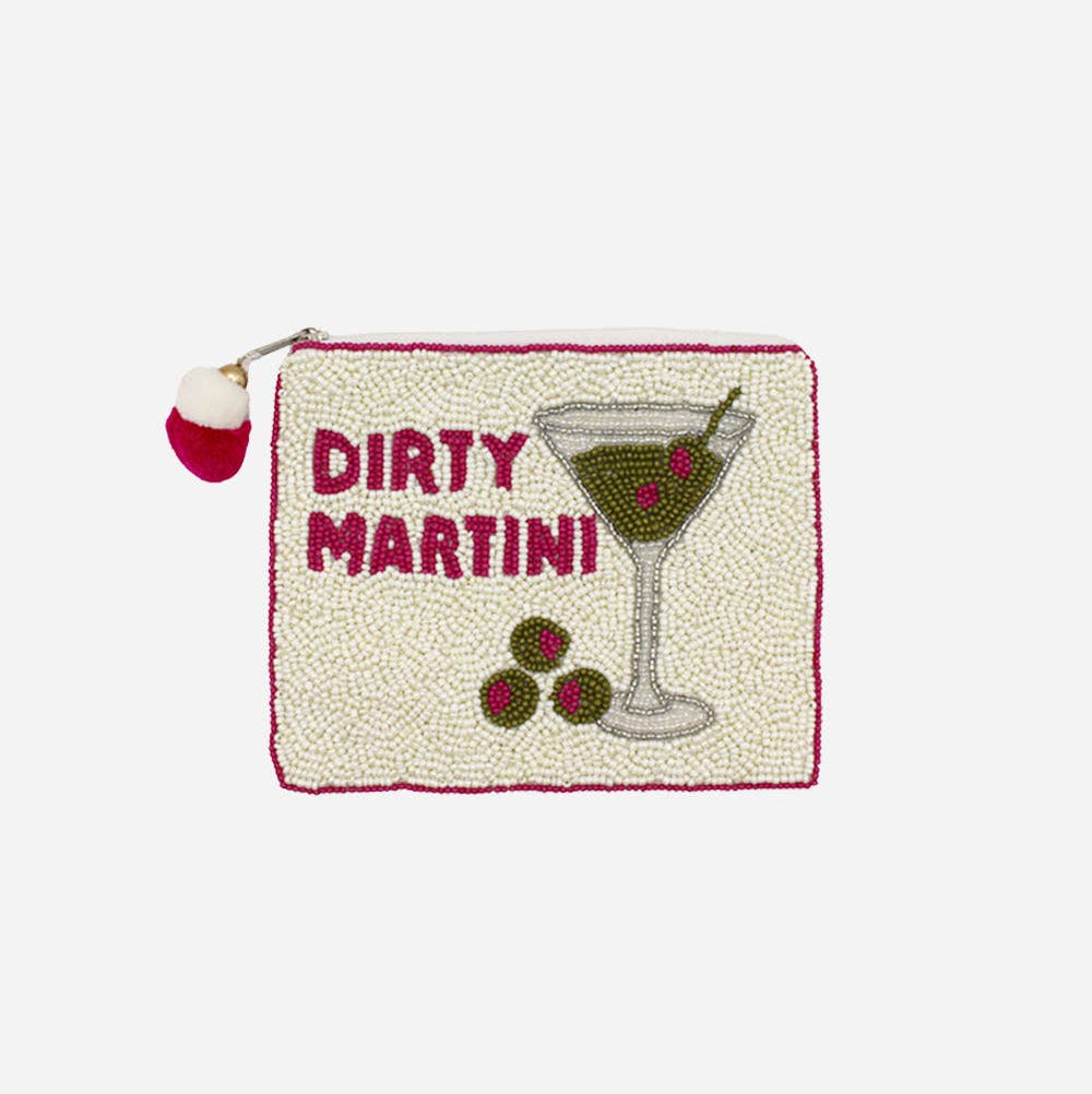 Dirty Martini Beaded Coin Pouch