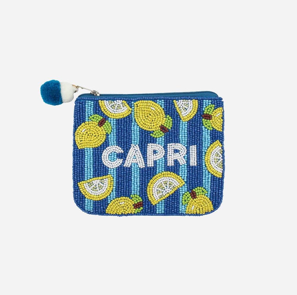 Capri Beaded Coin Pouch