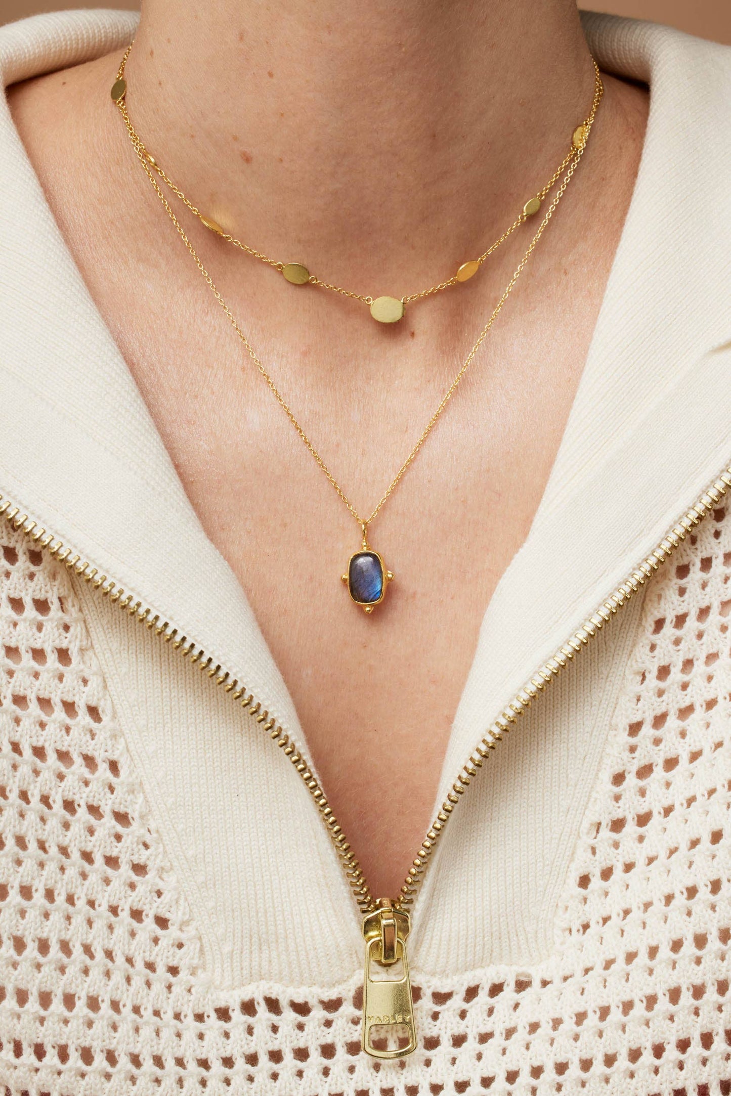 Maya Labradorite Pendant Necklace