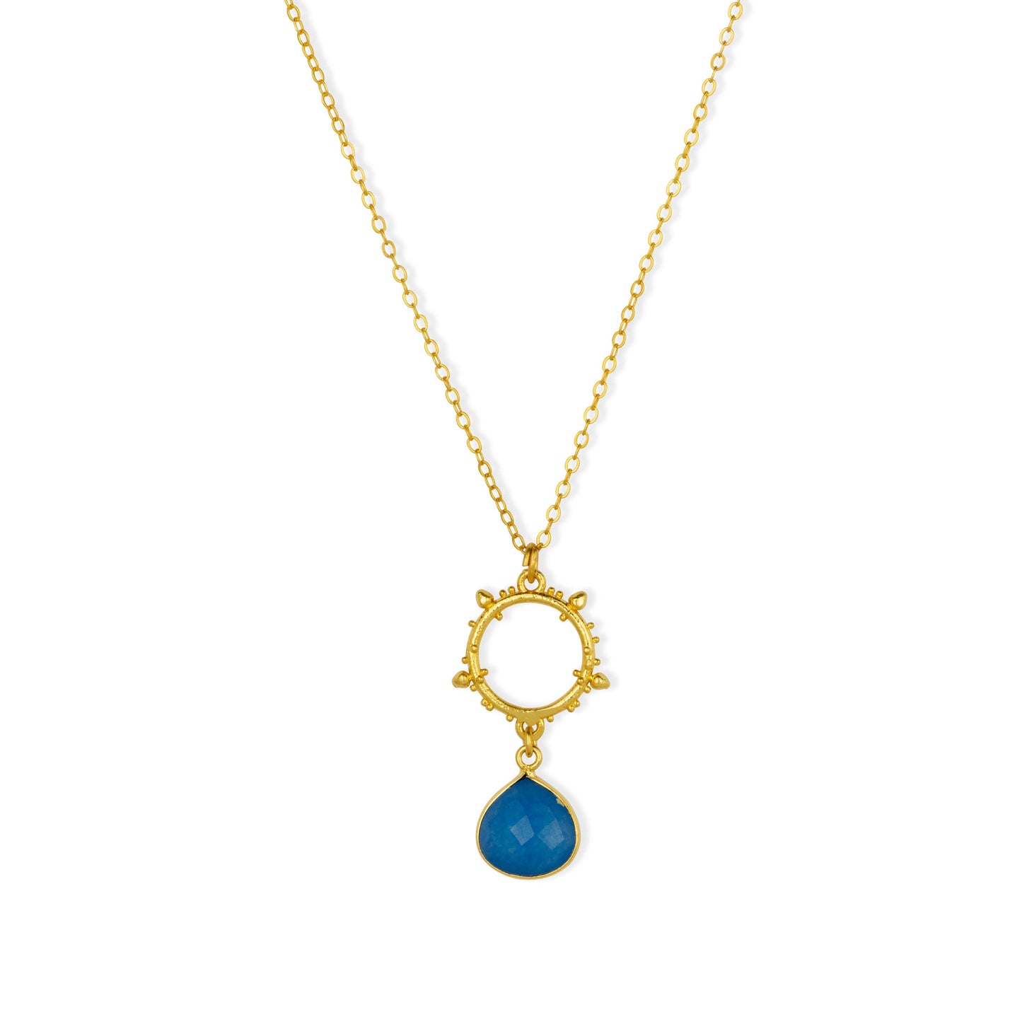Allegra Necklace Blue Jade