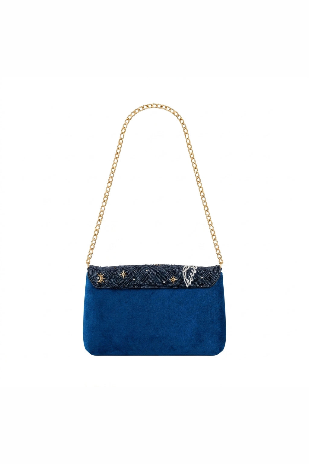 Cosmos Navy Embellished Bag