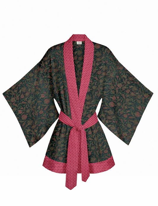 One Of A Kind Recyled Sari Kimono #100