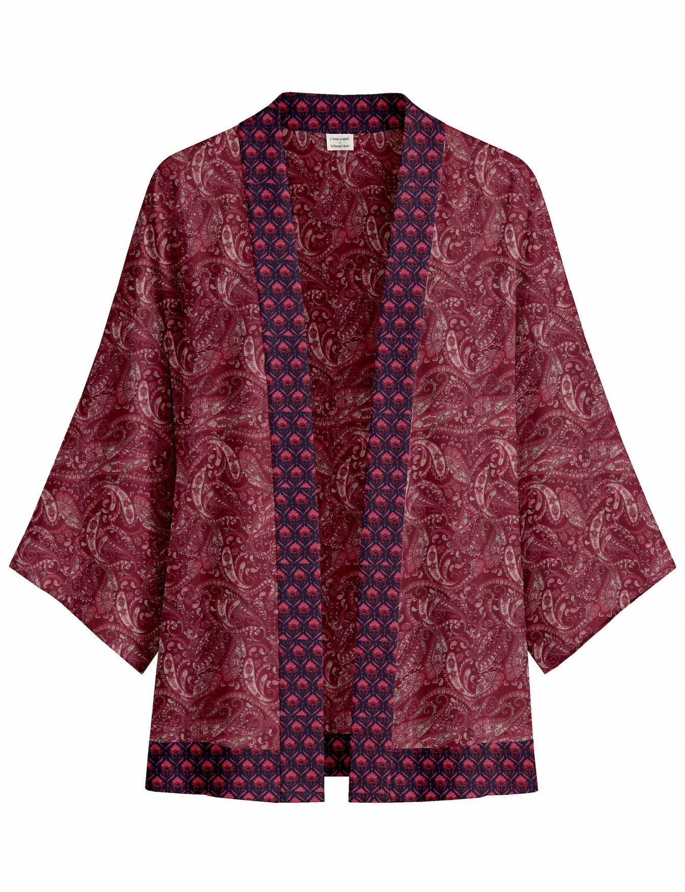 One Of A Kind Recyled Sari Kimono #101