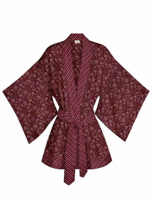 One Of A Kind Recyled Sari Kimono #107