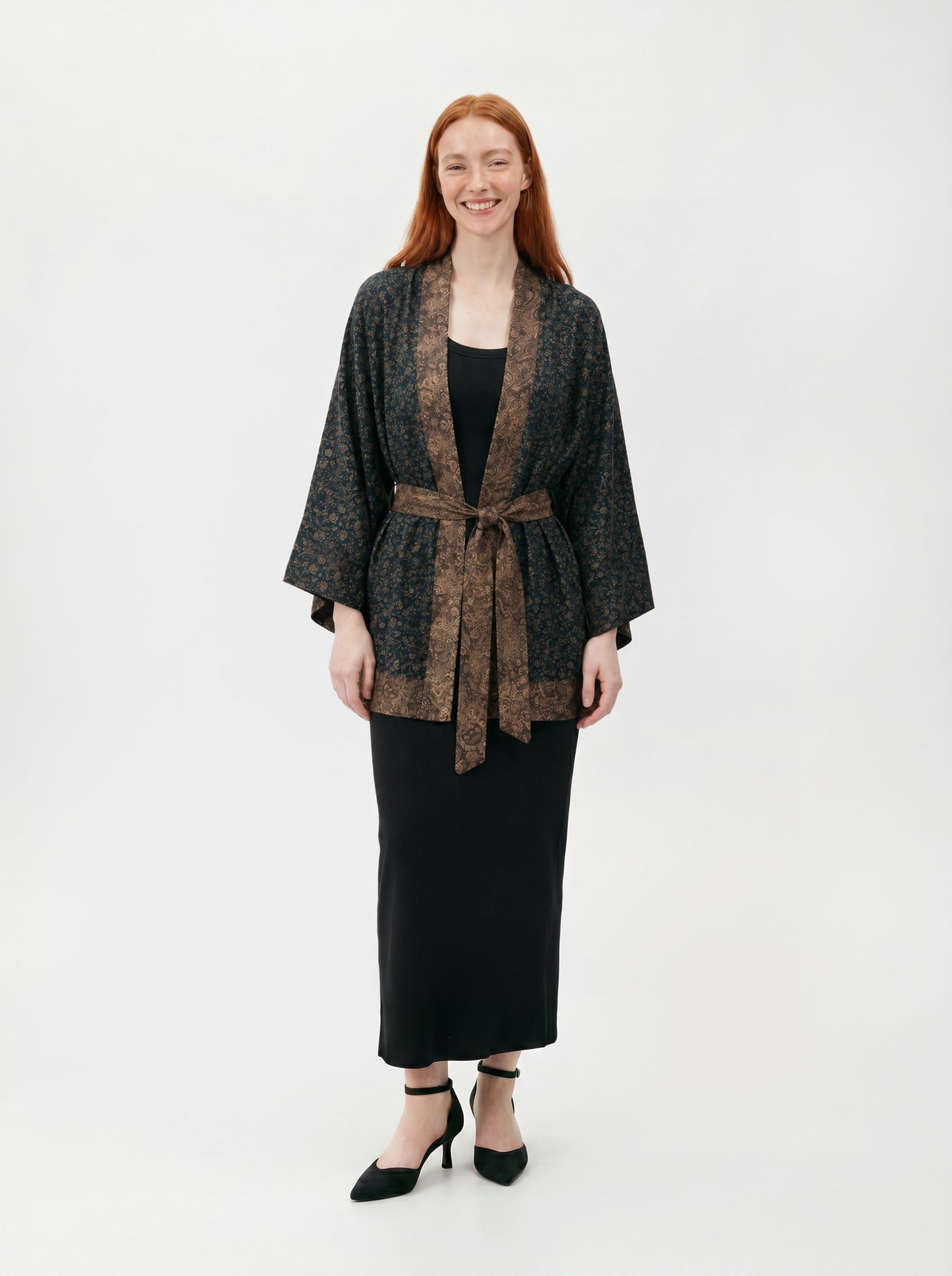 One Of A Kind Recyled Sari Kimono #108