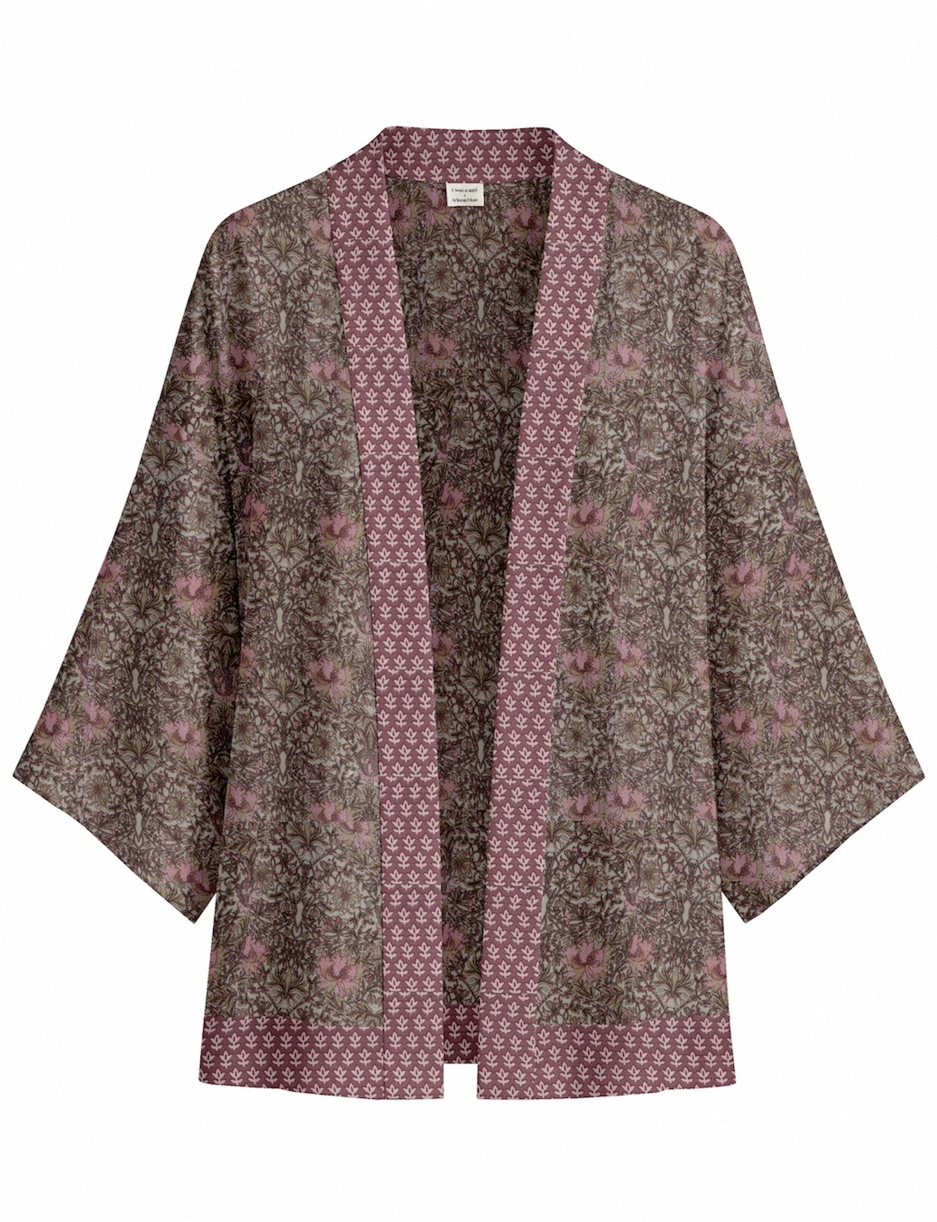 One Of A Kind Recyled Sari Kimono #109