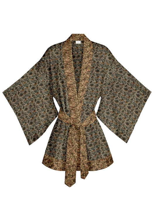 One Of A Kind Recyled Sari Kimono #110