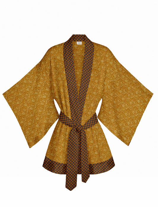 One Of A Kind Recyled Sari Kimono #113