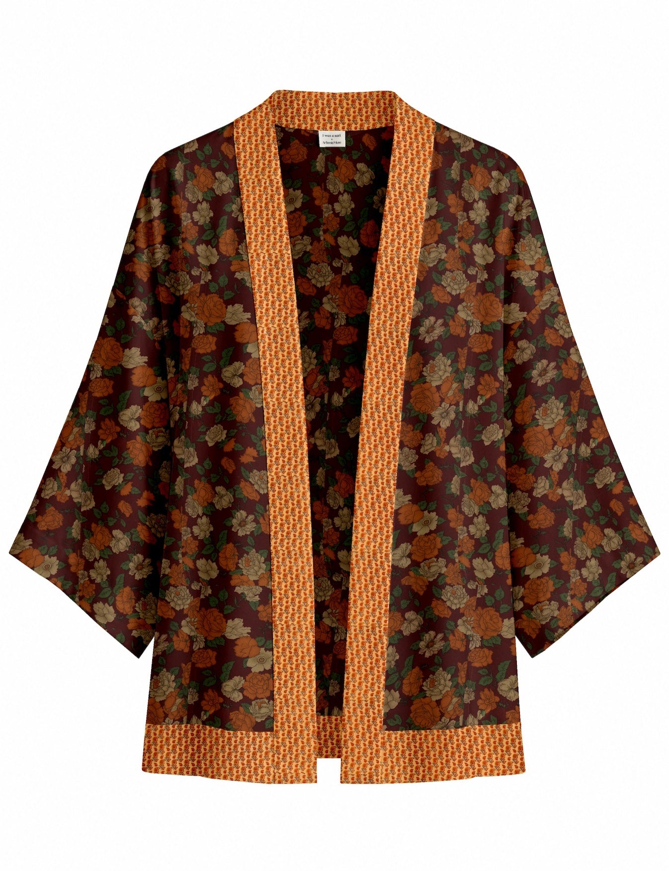 One Of A Kind Recyled Sari Kimono #114