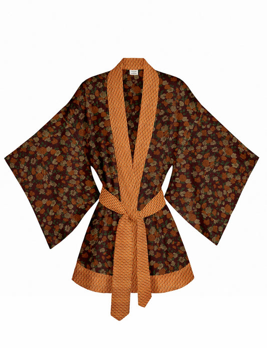 One Of A Kind Recyled Sari Kimono #114