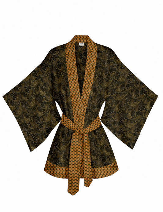 One Of A Kind Recyled Sari Kimono #117