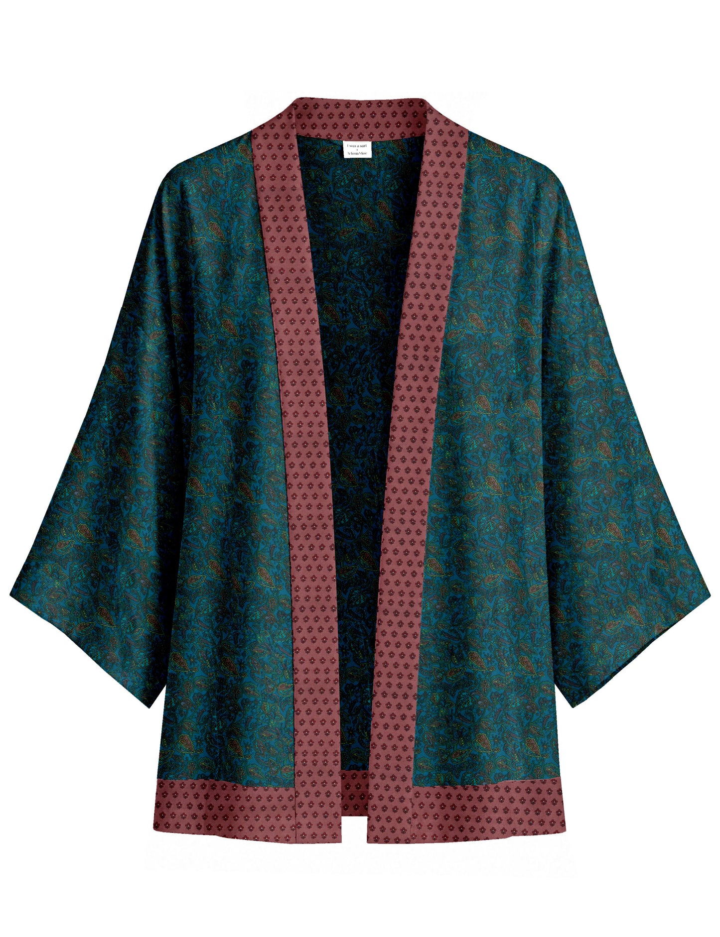 One Of A Kind Recyled Sari Kimono #123