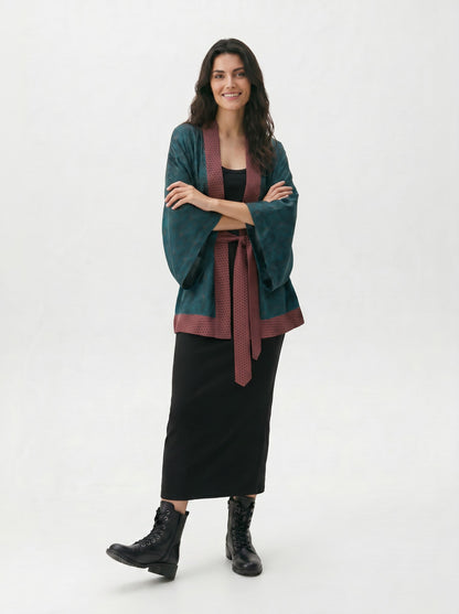 One Of A Kind Recyled Sari Kimono #123