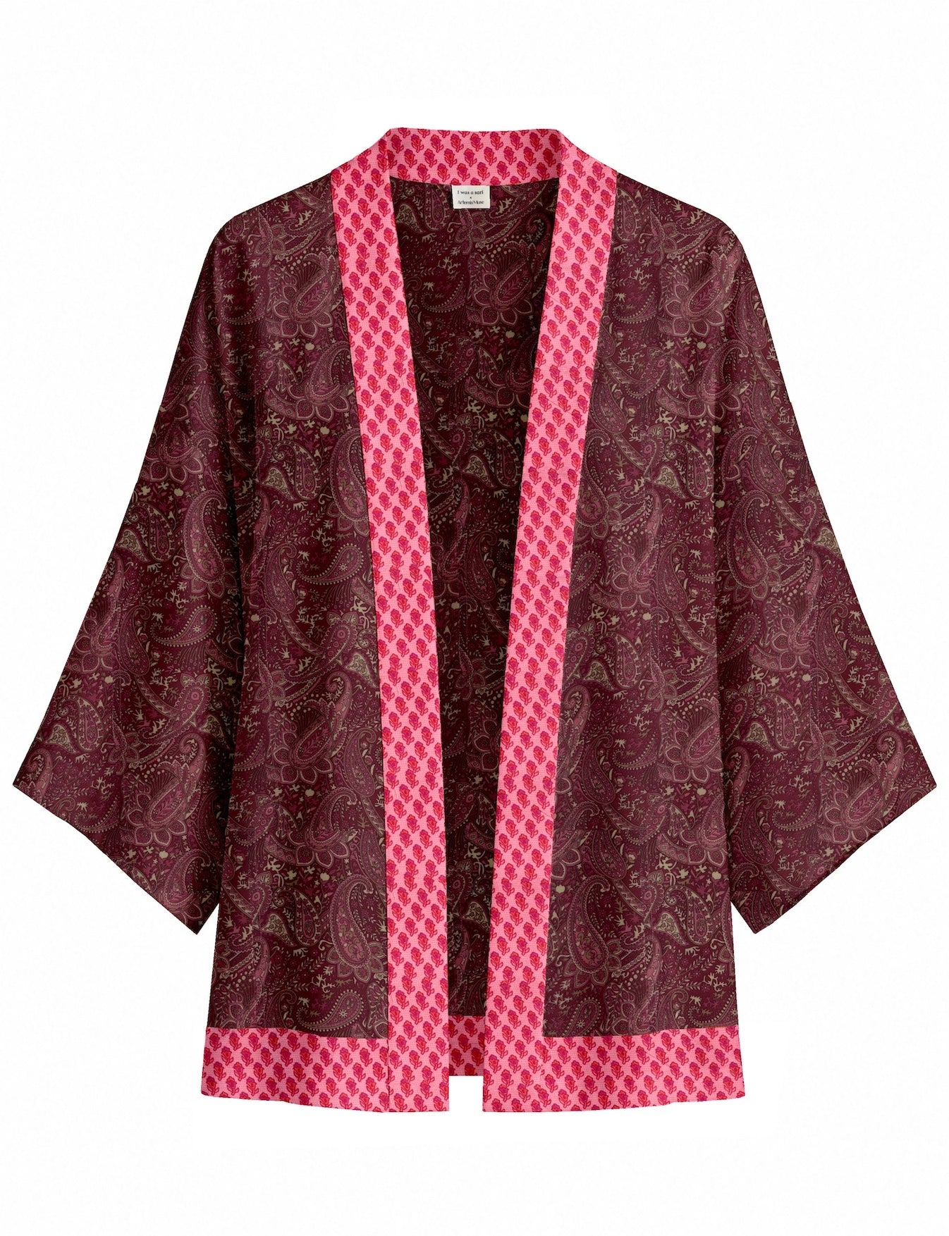 One Of A Kind Recyled Sari Kimono #124