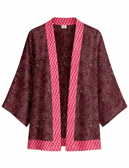 One Of A Kind Recyled Sari Kimono #124