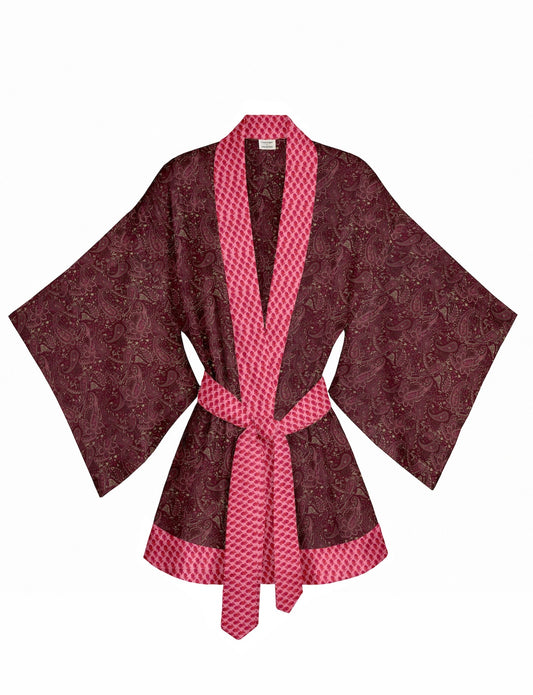 One Of A Kind Recyled Sari Kimono #124