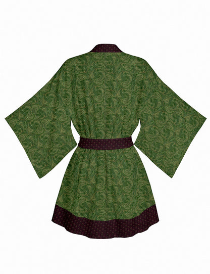 One Of A Kind Recyled Sari Kimono #125