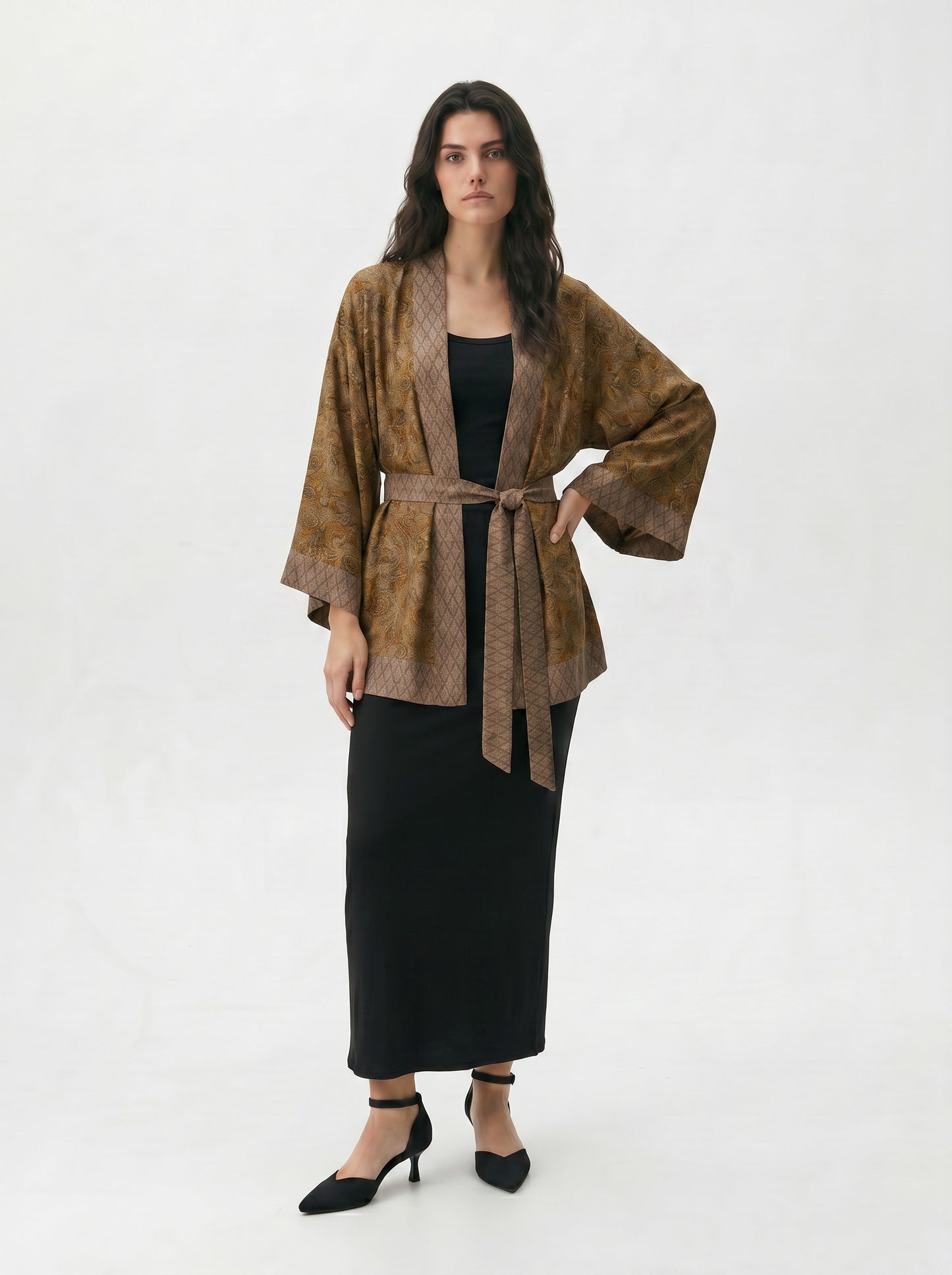 One Of A Kind Recyled Sari Kimono #126