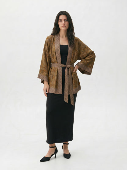 One Of A Kind Recyled Sari Kimono #126