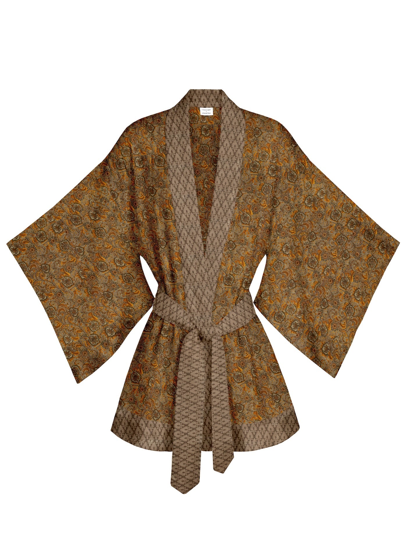 One Of A Kind Recyled Sari Kimono #126