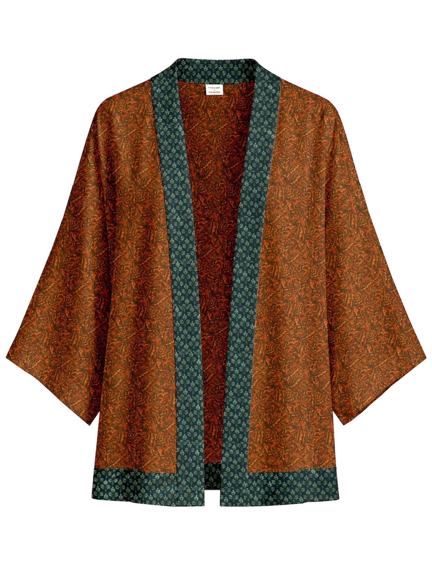 One Of A Kind Recyled Sari Kimono #128