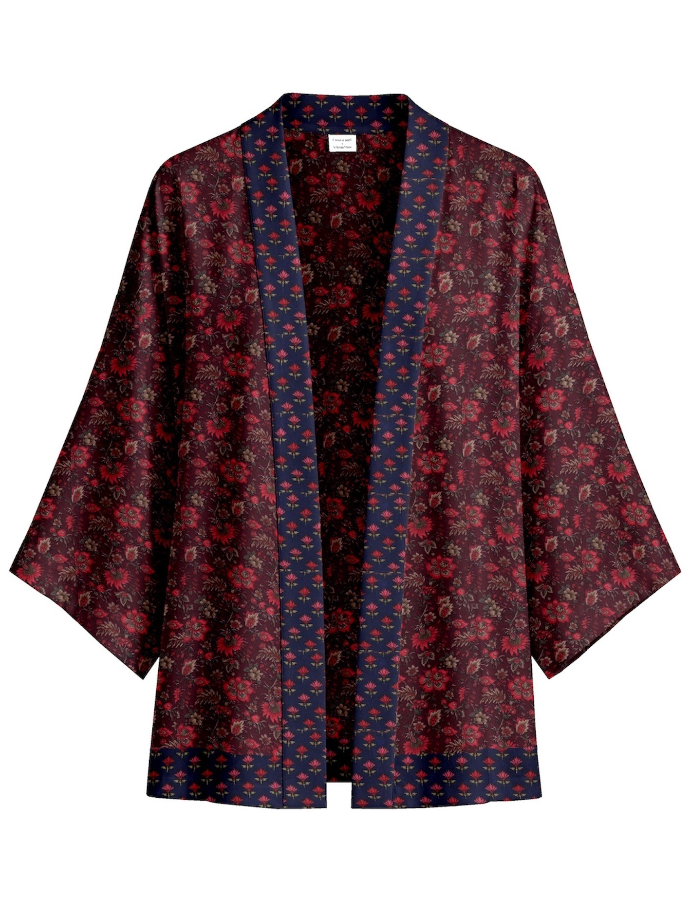 One Of A Kind Recyled Sari Kimono #129