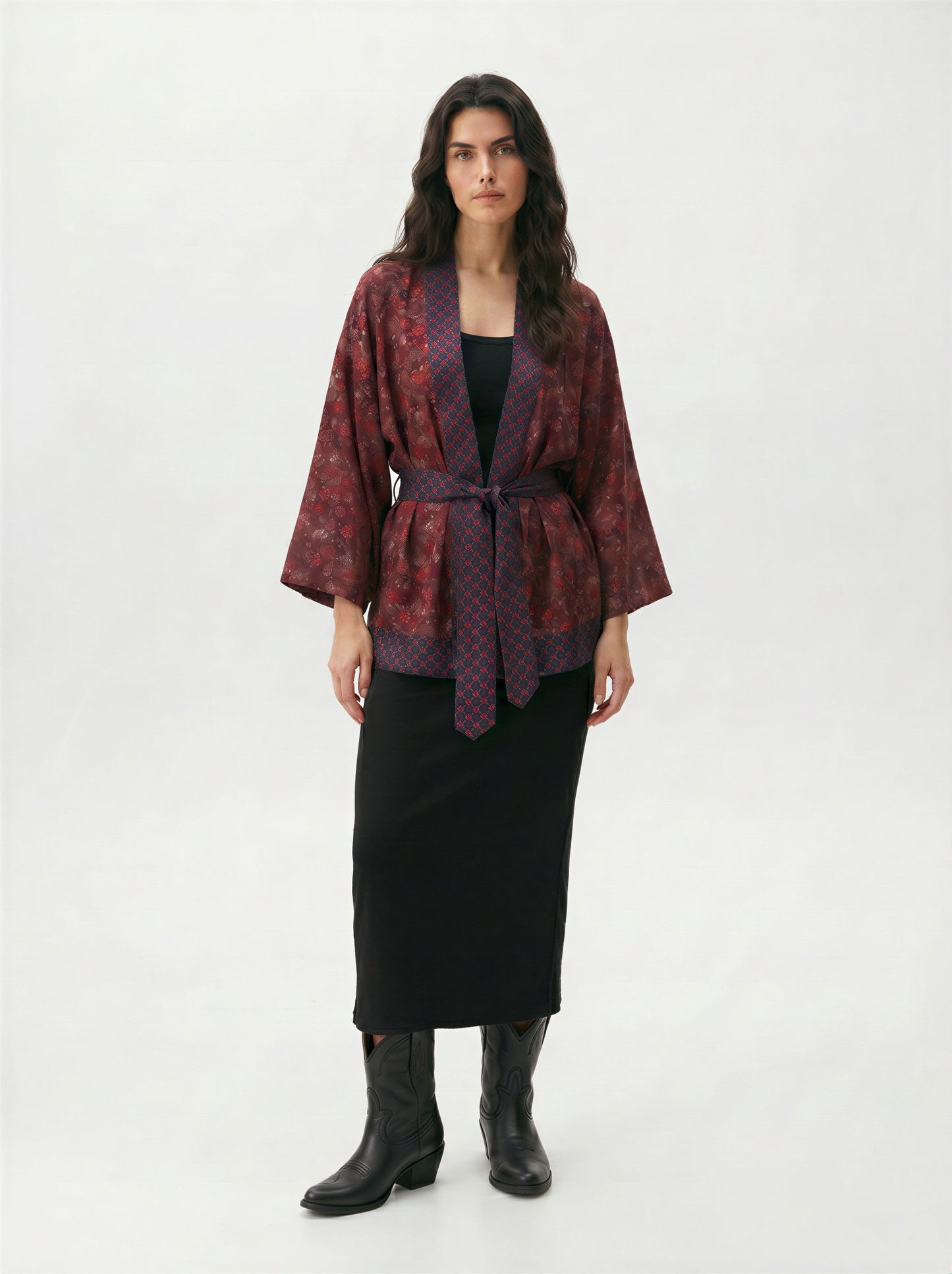 One Of A Kind Recyled Sari Kimono #129
