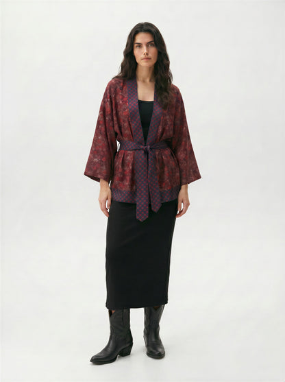 One Of A Kind Recyled Sari Kimono #129