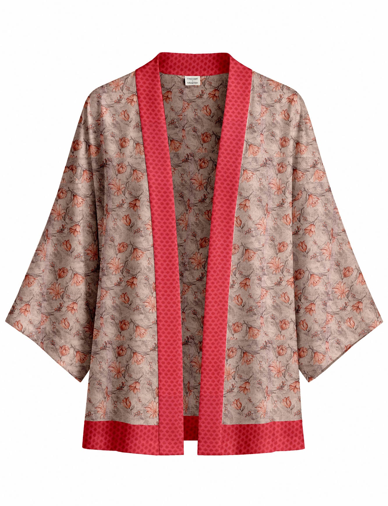 One Of A Kind Recyled Sari Kimono #12