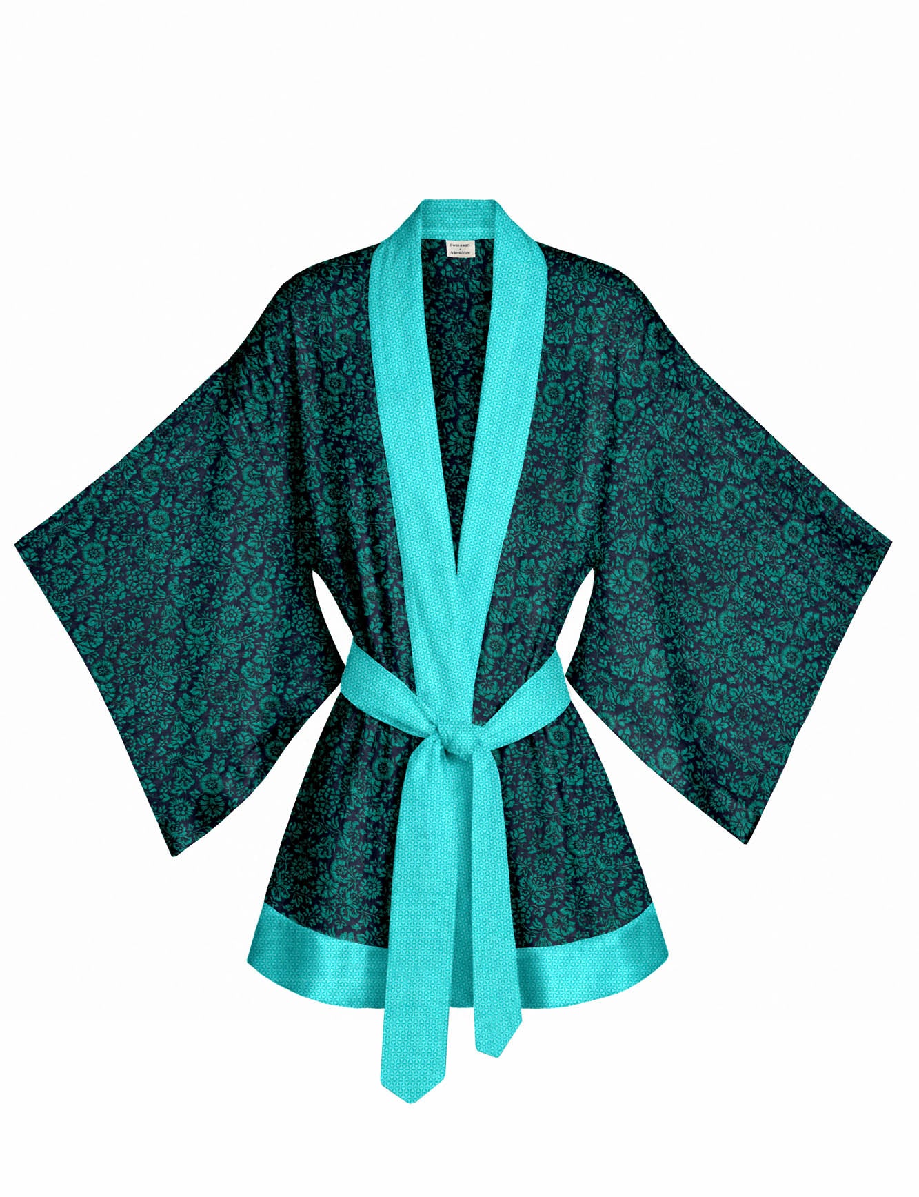 One Of A Kind Recyled Sari Kimono #13