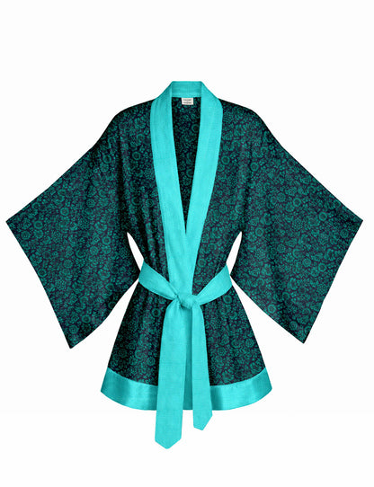 One Of A Kind Recyled Sari Kimono #13