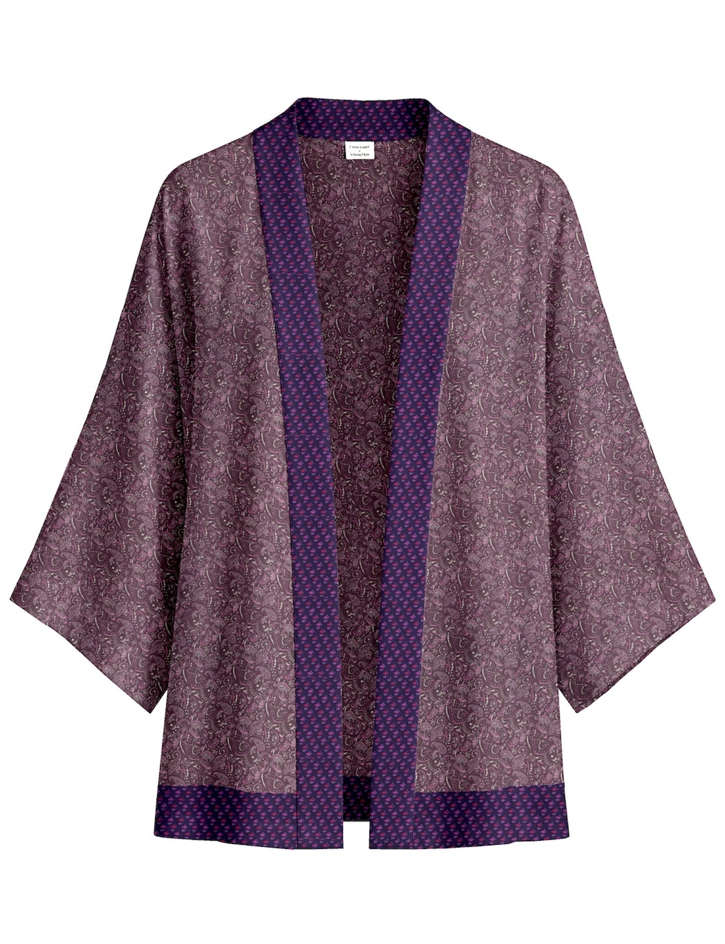 One Of A Kind Recyled Sari Kimono #130