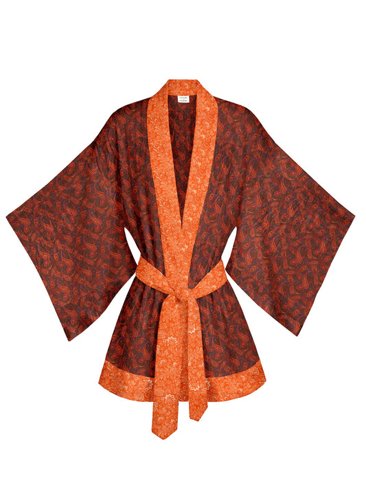 One Of A Kind Recyled Sari Kimono #132