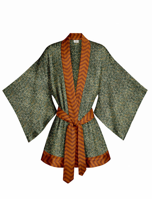 One Of A Kind Recyled Sari Kimono #14