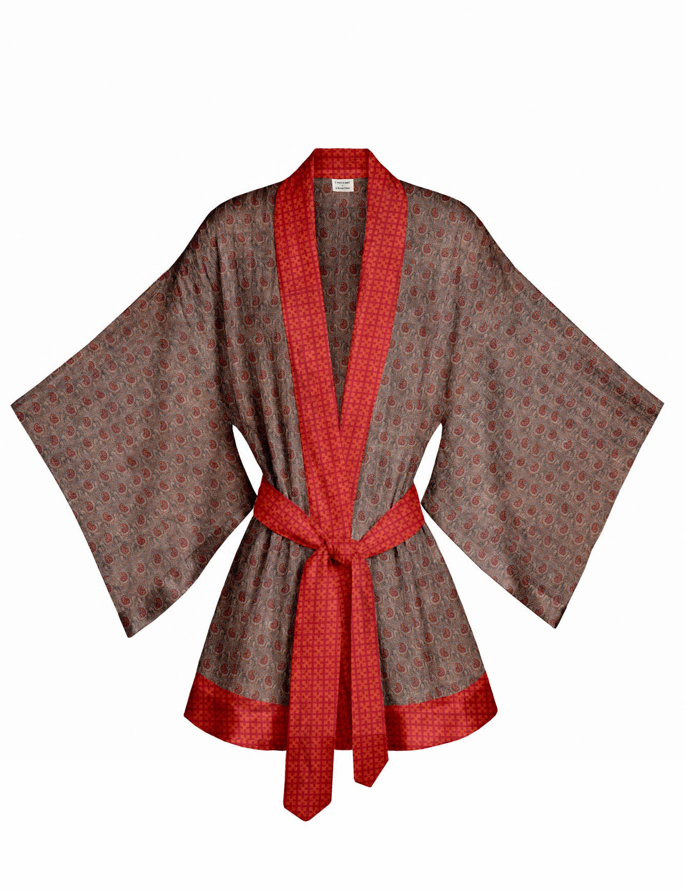 One Of A Kind Recyled Sari Kimono #17