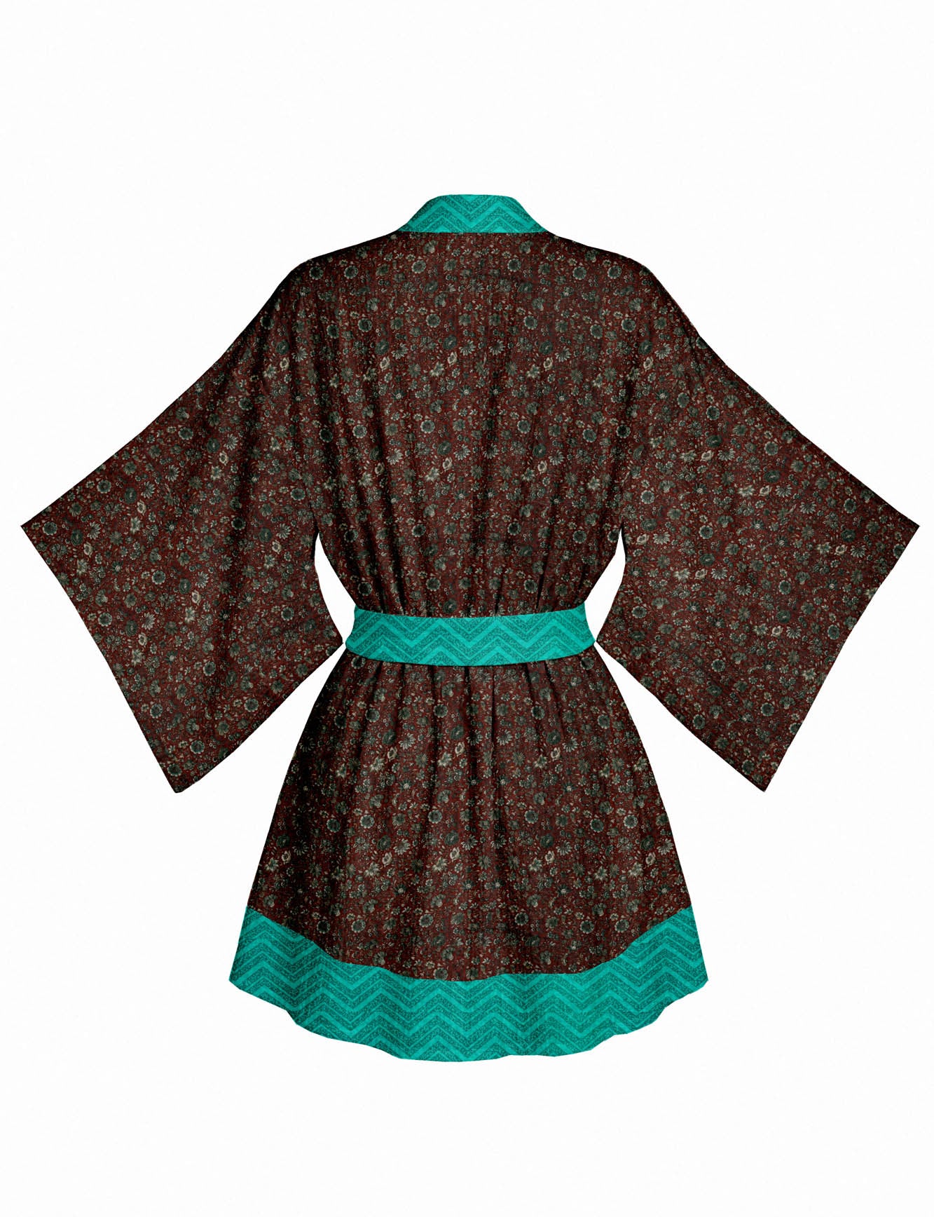 One Of A Kind Recyled Sari Kimono #18