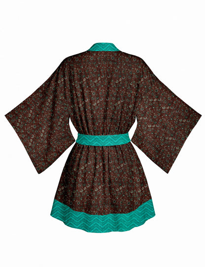 One Of A Kind Recyled Sari Kimono #18