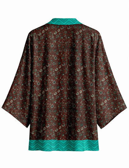One Of A Kind Recyled Sari Kimono #18